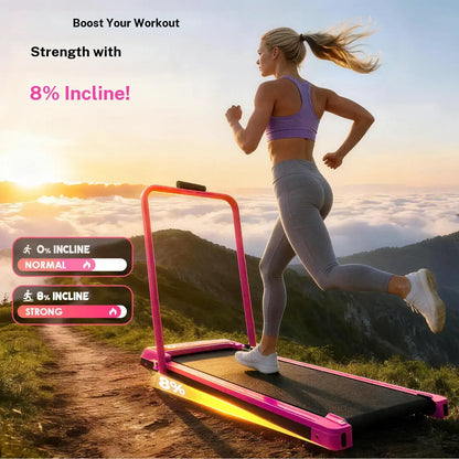 Foldable Adjustable Incline Fitness Platform - 265lbs Capacity, Dual Shock Absorption & Low Noise