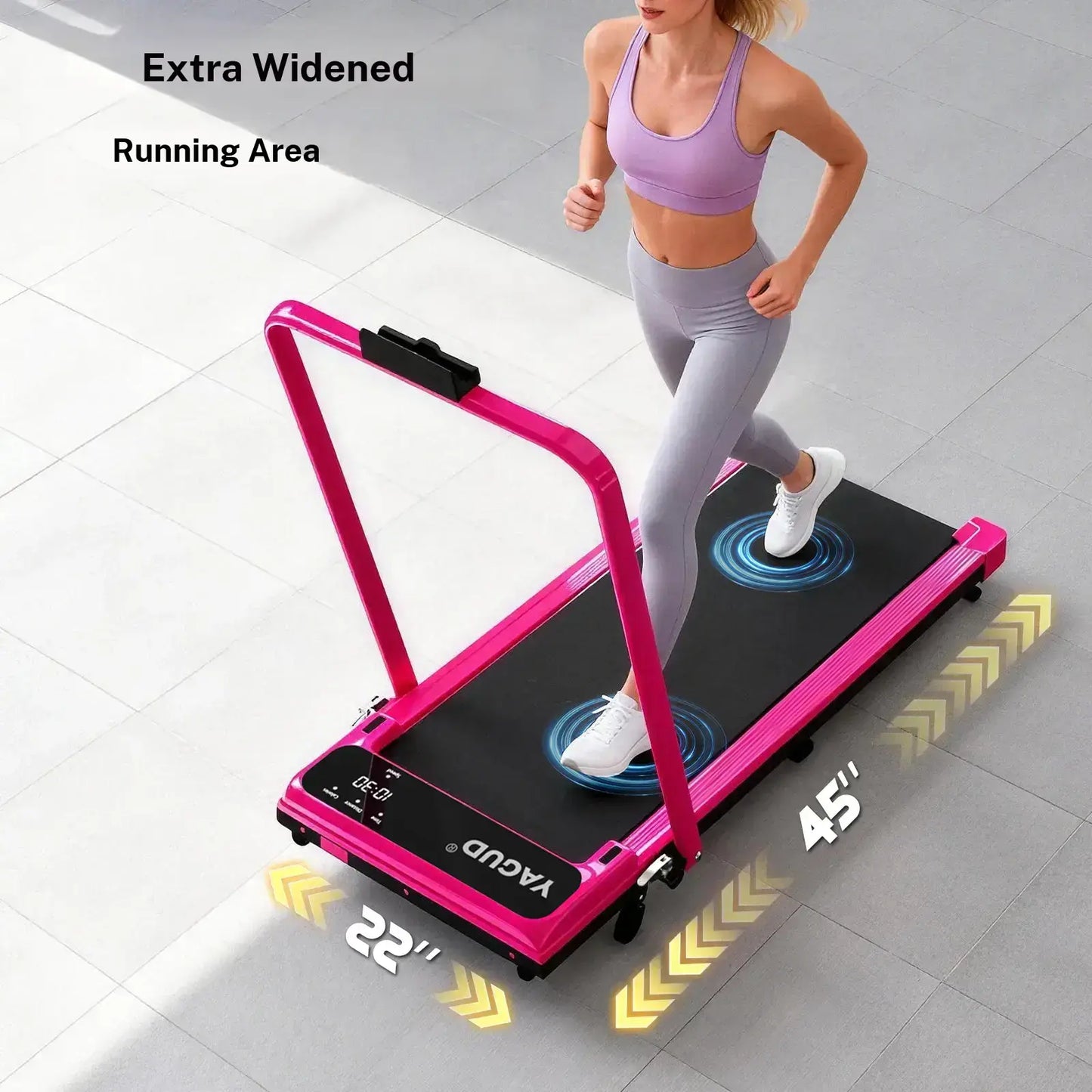 Foldable Adjustable Incline Fitness Platform - 265lbs Capacity, Dual Shock Absorption & Low Noise