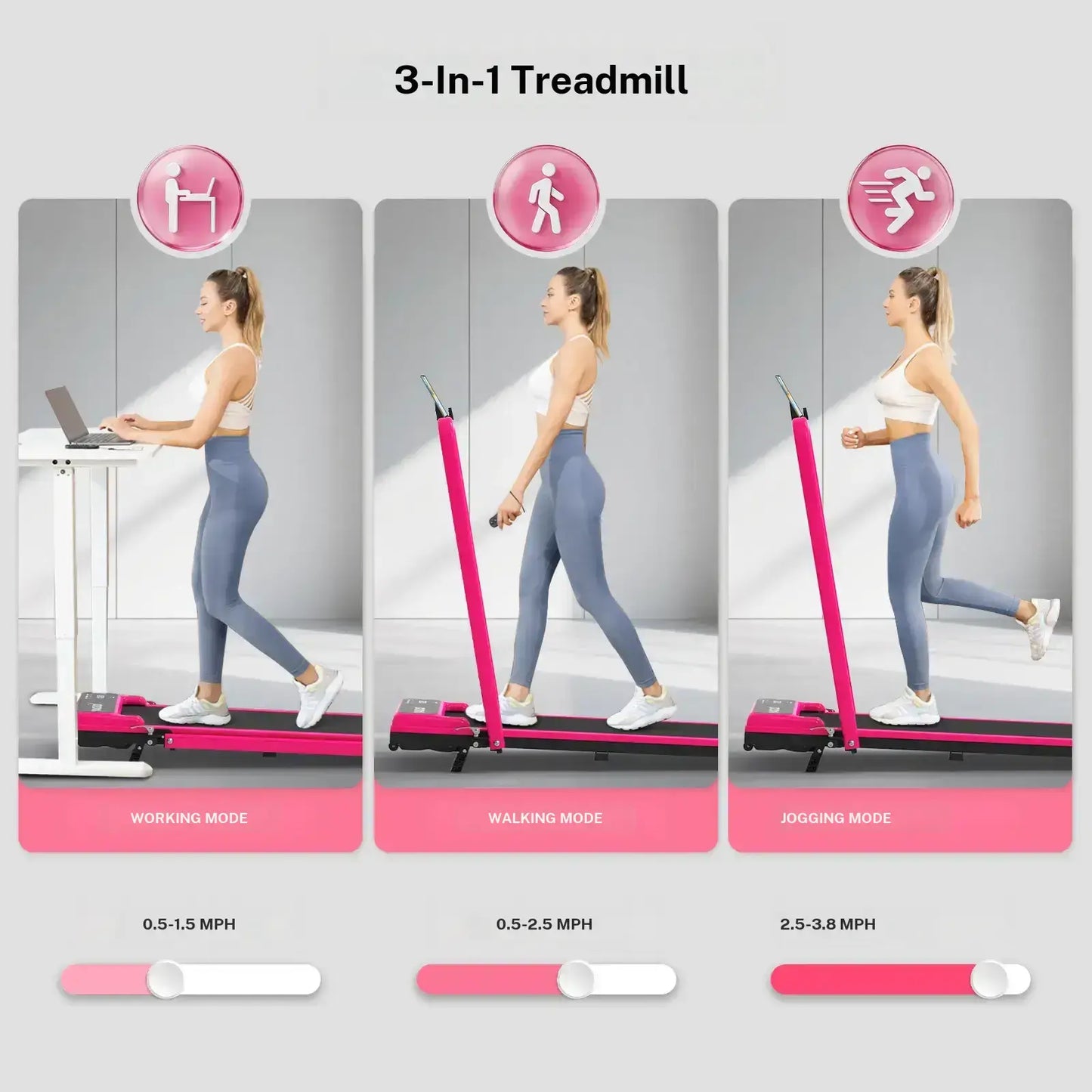 Foldable Adjustable Incline Fitness Platform - 265lbs Capacity, Dual Shock Absorption & Low Noise