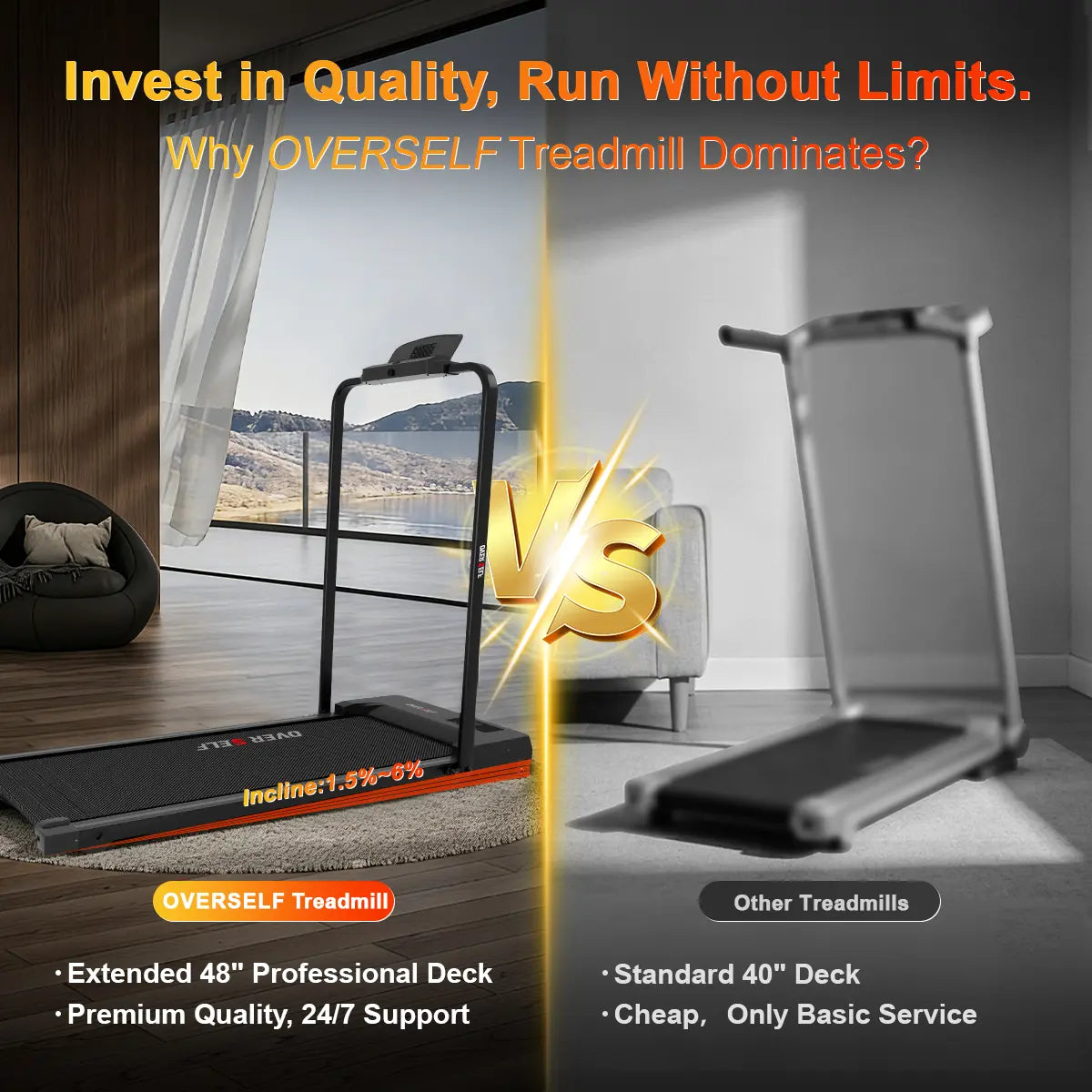 EliteFold Smart Walking Pad Treadmill